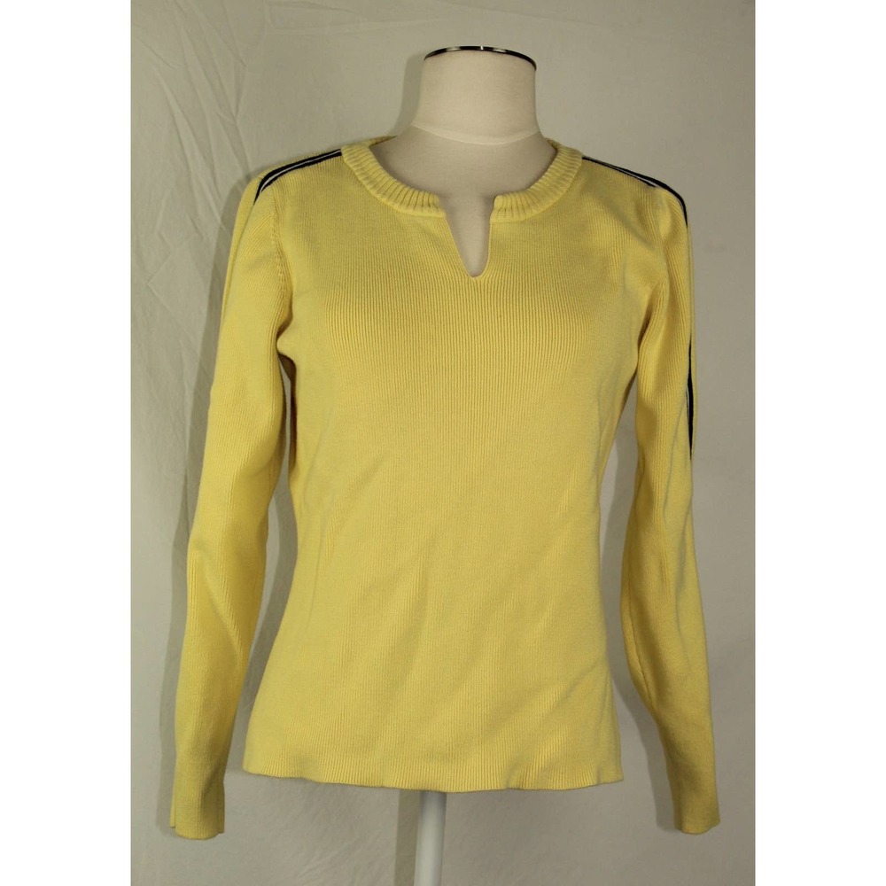 VTG Y2K Yellow Tommy Hilfiger Sweater Size Large